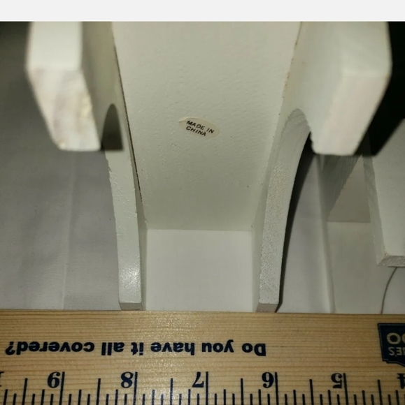 *:  2 Doll size white wooden  Chair/Bench  Picture Photo Frame - Picture 4 of 6